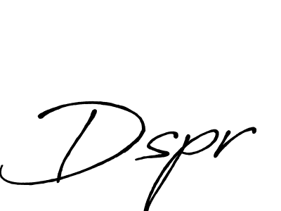 Make a beautiful signature design for name Dspr. With this signature (Antro_Vectra_Bolder) style, you can create a handwritten signature for free. Dspr signature style 7 images and pictures png