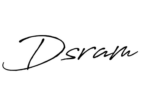 Use a signature maker to create a handwritten signature online. With this signature software, you can design (Antro_Vectra_Bolder) your own signature for name Dsram. Dsram signature style 7 images and pictures png