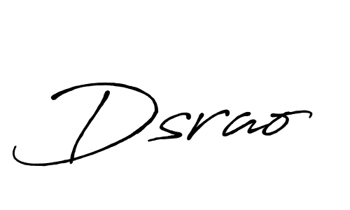 Also You can easily find your signature by using the search form. We will create Dsrao name handwritten signature images for you free of cost using Antro_Vectra_Bolder sign style. Dsrao signature style 7 images and pictures png