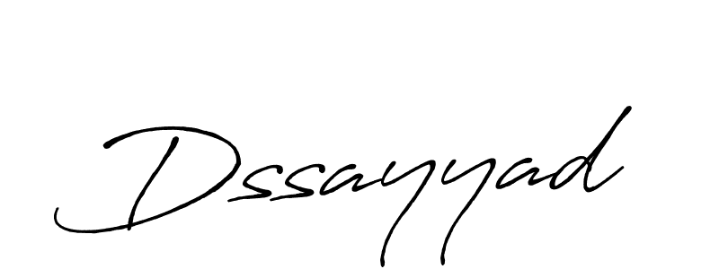 Create a beautiful signature design for name Dssayyad. With this signature (Antro_Vectra_Bolder) fonts, you can make a handwritten signature for free. Dssayyad signature style 7 images and pictures png