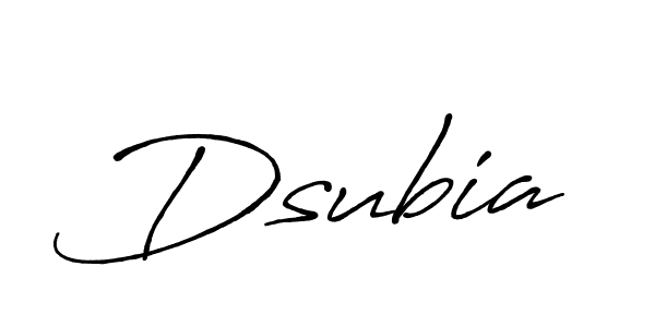 Dsubia stylish signature style. Best Handwritten Sign (Antro_Vectra_Bolder) for my name. Handwritten Signature Collection Ideas for my name Dsubia. Dsubia signature style 7 images and pictures png