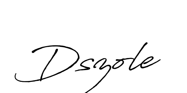 How to make Dszole name signature. Use Antro_Vectra_Bolder style for creating short signs online. This is the latest handwritten sign. Dszole signature style 7 images and pictures png