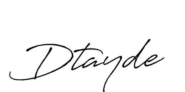 Make a beautiful signature design for name Dtayde. With this signature (Antro_Vectra_Bolder) style, you can create a handwritten signature for free. Dtayde signature style 7 images and pictures png