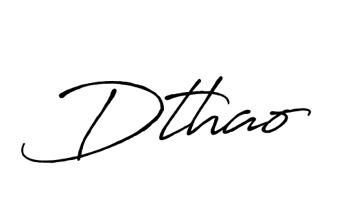 The best way (Antro_Vectra_Bolder) to make a short signature is to pick only two or three words in your name. The name Dthao include a total of six letters. For converting this name. Dthao signature style 7 images and pictures png