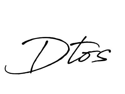 You should practise on your own different ways (Antro_Vectra_Bolder) to write your name (Dtos) in signature. don't let someone else do it for you. Dtos signature style 7 images and pictures png