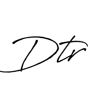 Design your own signature with our free online signature maker. With this signature software, you can create a handwritten (Antro_Vectra_Bolder) signature for name Dtr. Dtr signature style 7 images and pictures png