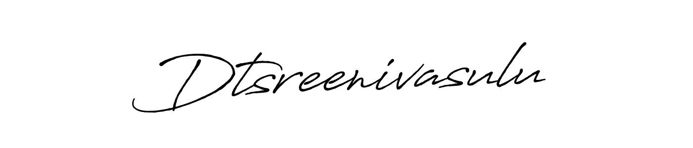It looks lik you need a new signature style for name Dtsreenivasulu. Design unique handwritten (Antro_Vectra_Bolder) signature with our free signature maker in just a few clicks. Dtsreenivasulu signature style 7 images and pictures png