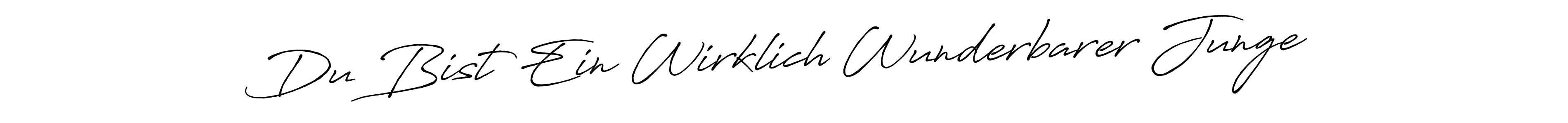 How to make Du Bist Ein Wirklich Wunderbarer Junge name signature. Use Antro_Vectra_Bolder style for creating short signs online. This is the latest handwritten sign. Du Bist Ein Wirklich Wunderbarer Junge signature style 7 images and pictures png