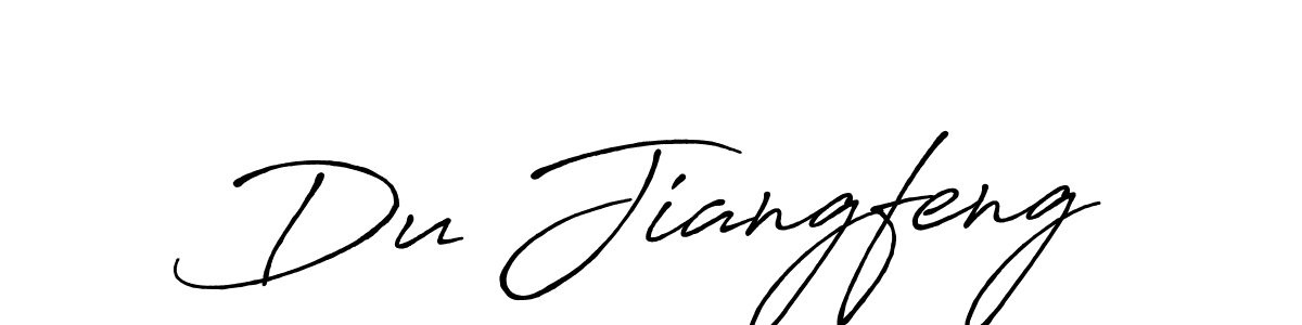 This is the best signature style for the Du Jiangfeng name. Also you like these signature font (Antro_Vectra_Bolder). Mix name signature. Du Jiangfeng signature style 7 images and pictures png