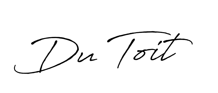 How to make Du Toit signature? Antro_Vectra_Bolder is a professional autograph style. Create handwritten signature for Du Toit name. Du Toit signature style 7 images and pictures png