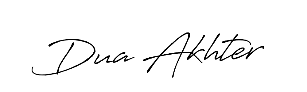 Once you've used our free online signature maker to create your best signature Antro_Vectra_Bolder style, it's time to enjoy all of the benefits that Dua Akhter name signing documents. Dua Akhter signature style 7 images and pictures png