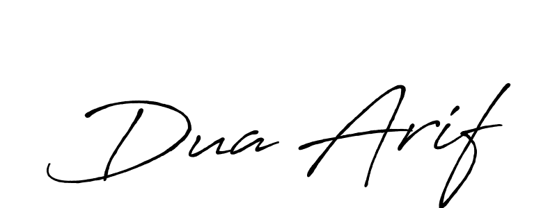 Make a beautiful signature design for name Dua Arif. With this signature (Antro_Vectra_Bolder) style, you can create a handwritten signature for free. Dua Arif signature style 7 images and pictures png