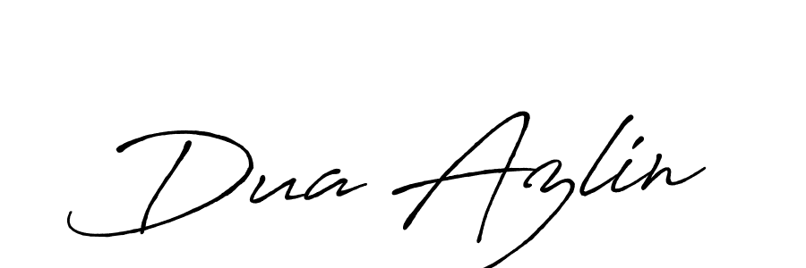 Also You can easily find your signature by using the search form. We will create Dua Azlin name handwritten signature images for you free of cost using Antro_Vectra_Bolder sign style. Dua Azlin signature style 7 images and pictures png