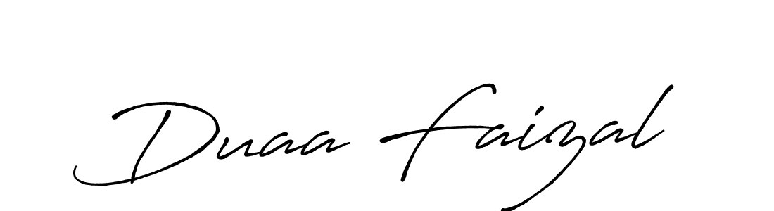 How to make Duaa Faizal signature? Antro_Vectra_Bolder is a professional autograph style. Create handwritten signature for Duaa Faizal name. Duaa Faizal signature style 7 images and pictures png