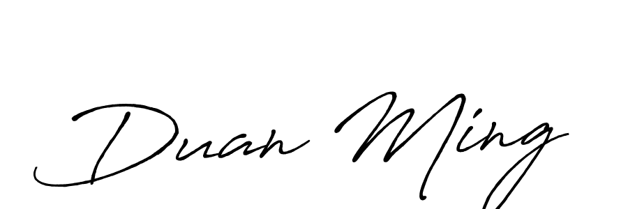 Also You can easily find your signature by using the search form. We will create Duan Ming name handwritten signature images for you free of cost using Antro_Vectra_Bolder sign style. Duan Ming signature style 7 images and pictures png