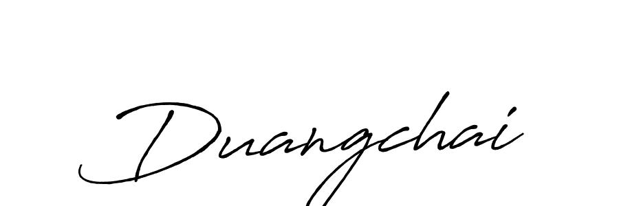 Antro_Vectra_Bolder is a professional signature style that is perfect for those who want to add a touch of class to their signature. It is also a great choice for those who want to make their signature more unique. Get Duangchai name to fancy signature for free. Duangchai signature style 7 images and pictures png