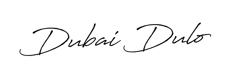 It looks lik you need a new signature style for name Dubai Dulo. Design unique handwritten (Antro_Vectra_Bolder) signature with our free signature maker in just a few clicks. Dubai Dulo signature style 7 images and pictures png