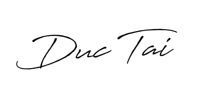 if you are searching for the best signature style for your name Duc Tai. so please give up your signature search. here we have designed multiple signature styles  using Antro_Vectra_Bolder. Duc Tai signature style 7 images and pictures png