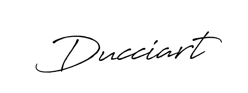 Make a beautiful signature design for name Ducciart. With this signature (Antro_Vectra_Bolder) style, you can create a handwritten signature for free. Ducciart signature style 7 images and pictures png