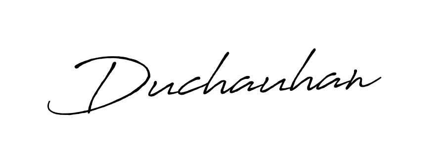 Create a beautiful signature design for name Duchauhan. With this signature (Antro_Vectra_Bolder) fonts, you can make a handwritten signature for free. Duchauhan signature style 7 images and pictures png