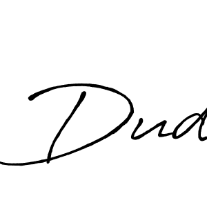 Create a beautiful signature design for name Dud. With this signature (Antro_Vectra_Bolder) fonts, you can make a handwritten signature for free. Dud signature style 7 images and pictures png