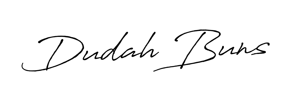 Make a beautiful signature design for name Dudah Buns. Use this online signature maker to create a handwritten signature for free. Dudah Buns signature style 7 images and pictures png