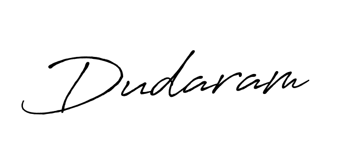 Create a beautiful signature design for name Dudaram. With this signature (Antro_Vectra_Bolder) fonts, you can make a handwritten signature for free. Dudaram signature style 7 images and pictures png