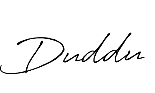 Duddu stylish signature style. Best Handwritten Sign (Antro_Vectra_Bolder) for my name. Handwritten Signature Collection Ideas for my name Duddu. Duddu signature style 7 images and pictures png