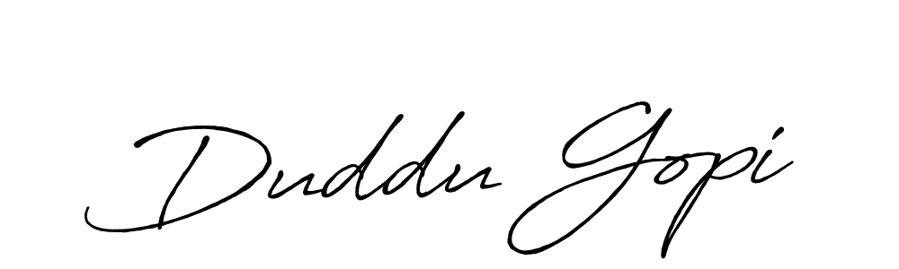Use a signature maker to create a handwritten signature online. With this signature software, you can design (Antro_Vectra_Bolder) your own signature for name Duddu Gopi. Duddu Gopi signature style 7 images and pictures png