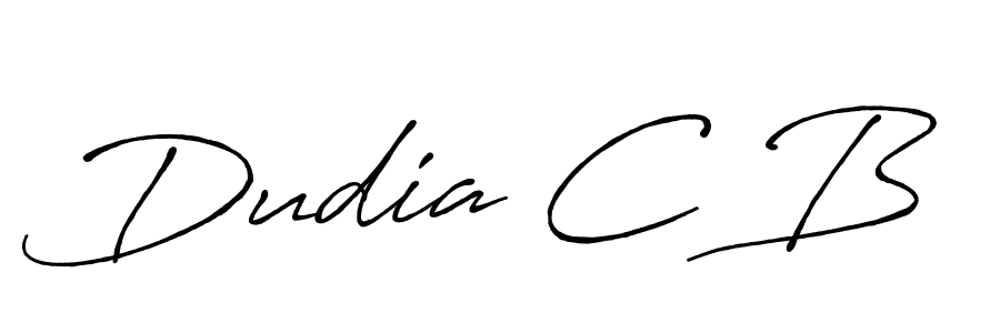 Use a signature maker to create a handwritten signature online. With this signature software, you can design (Antro_Vectra_Bolder) your own signature for name Dudia C B. Dudia C B signature style 7 images and pictures png