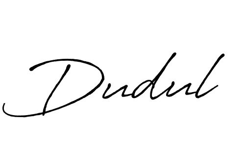if you are searching for the best signature style for your name Dudul. so please give up your signature search. here we have designed multiple signature styles  using Antro_Vectra_Bolder. Dudul signature style 7 images and pictures png