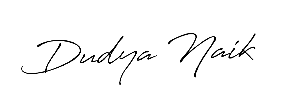 if you are searching for the best signature style for your name Dudya Naik. so please give up your signature search. here we have designed multiple signature styles  using Antro_Vectra_Bolder. Dudya Naik signature style 7 images and pictures png