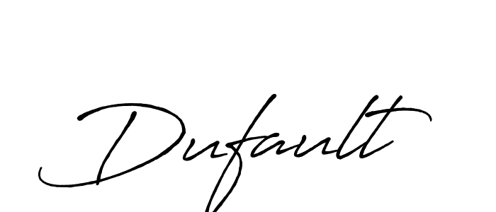 Create a beautiful signature design for name Dufault. With this signature (Antro_Vectra_Bolder) fonts, you can make a handwritten signature for free. Dufault signature style 7 images and pictures png