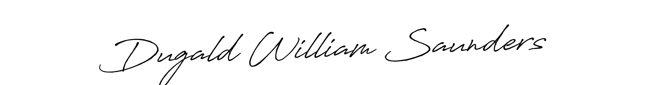 Make a beautiful signature design for name Dugald William Saunders. With this signature (Antro_Vectra_Bolder) style, you can create a handwritten signature for free. Dugald William Saunders signature style 7 images and pictures png