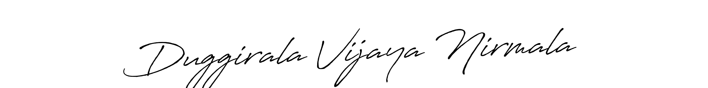 How to Draw Duggirala Vijaya Nirmala signature style? Antro_Vectra_Bolder is a latest design signature styles for name Duggirala Vijaya Nirmala. Duggirala Vijaya Nirmala signature style 7 images and pictures png