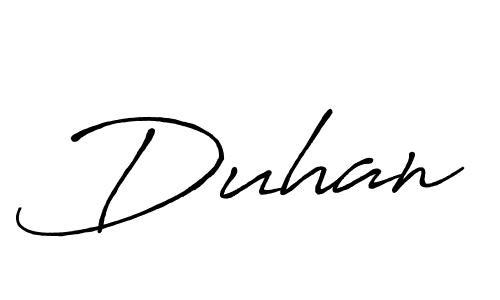 How to make Duhan signature? Antro_Vectra_Bolder is a professional autograph style. Create handwritten signature for Duhan name. Duhan signature style 7 images and pictures png