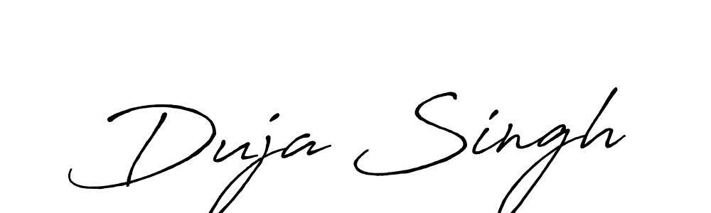 Make a beautiful signature design for name Duja Singh. Use this online signature maker to create a handwritten signature for free. Duja Singh signature style 7 images and pictures png