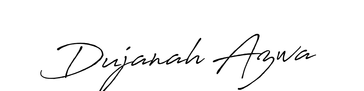 Also we have Dujanah Azwa name is the best signature style. Create professional handwritten signature collection using Antro_Vectra_Bolder autograph style. Dujanah Azwa signature style 7 images and pictures png