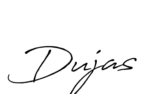 Use a signature maker to create a handwritten signature online. With this signature software, you can design (Antro_Vectra_Bolder) your own signature for name Dujas. Dujas signature style 7 images and pictures png