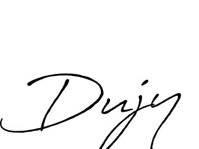 You should practise on your own different ways (Antro_Vectra_Bolder) to write your name (Dujy) in signature. don't let someone else do it for you. Dujy signature style 7 images and pictures png