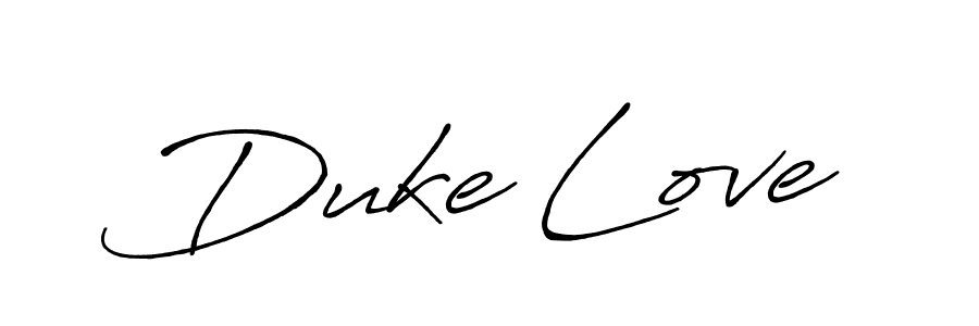 Create a beautiful signature design for name Duke Love. With this signature (Antro_Vectra_Bolder) fonts, you can make a handwritten signature for free. Duke Love signature style 7 images and pictures png