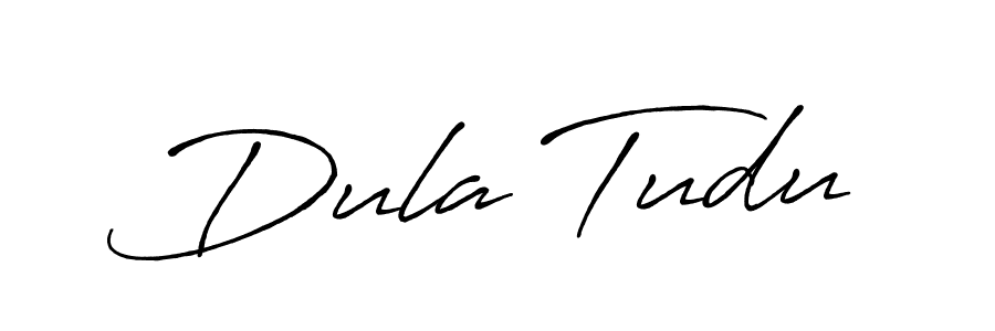 Use a signature maker to create a handwritten signature online. With this signature software, you can design (Antro_Vectra_Bolder) your own signature for name Dula Tudu. Dula Tudu signature style 7 images and pictures png