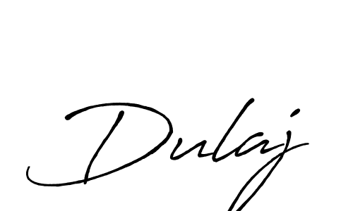 Design your own signature with our free online signature maker. With this signature software, you can create a handwritten (Antro_Vectra_Bolder) signature for name Dulaj. Dulaj signature style 7 images and pictures png
