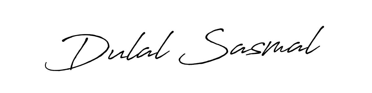 Design your own signature with our free online signature maker. With this signature software, you can create a handwritten (Antro_Vectra_Bolder) signature for name Dulal Sasmal. Dulal Sasmal signature style 7 images and pictures png