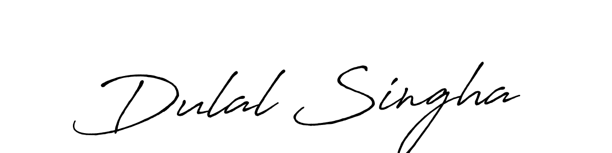 It looks lik you need a new signature style for name Dulal Singha. Design unique handwritten (Antro_Vectra_Bolder) signature with our free signature maker in just a few clicks. Dulal Singha signature style 7 images and pictures png