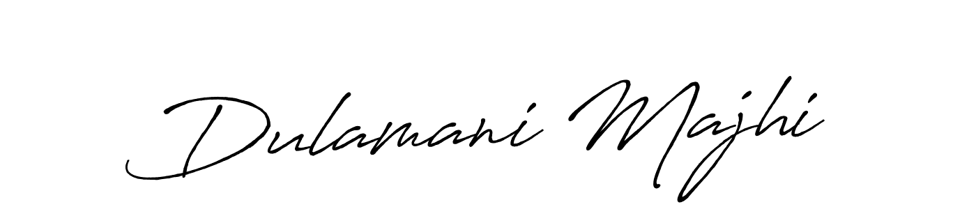 Design your own signature with our free online signature maker. With this signature software, you can create a handwritten (Antro_Vectra_Bolder) signature for name Dulamani Majhi. Dulamani Majhi signature style 7 images and pictures png