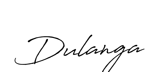 How to make Dulanga signature? Antro_Vectra_Bolder is a professional autograph style. Create handwritten signature for Dulanga name. Dulanga signature style 7 images and pictures png