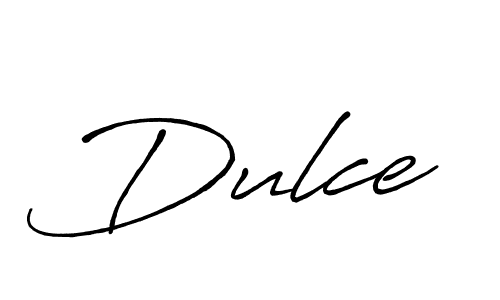 Use a signature maker to create a handwritten signature online. With this signature software, you can design (Antro_Vectra_Bolder) your own signature for name Dulce. Dulce signature style 7 images and pictures png