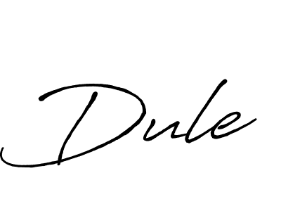 Create a beautiful signature design for name Dule. With this signature (Antro_Vectra_Bolder) fonts, you can make a handwritten signature for free. Dule signature style 7 images and pictures png
