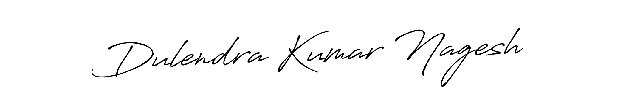 How to make Dulendra Kumar Nagesh name signature. Use Antro_Vectra_Bolder style for creating short signs online. This is the latest handwritten sign. Dulendra Kumar Nagesh signature style 7 images and pictures png